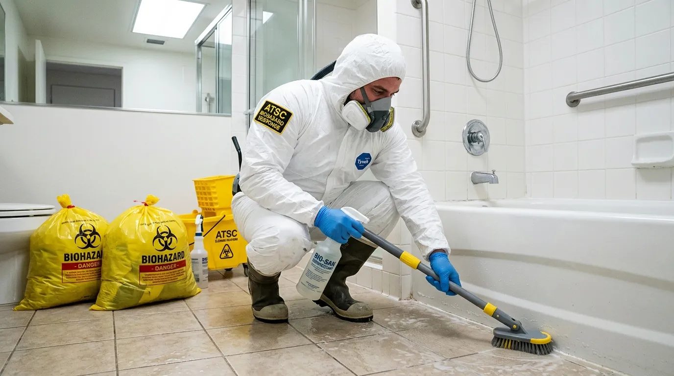 Decontamination equipment deployed for Blood Cleanup in Villa Park